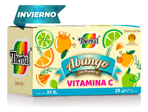[THERABPVC25] Therbal Abango con propoleo y Vitamina C 25sobres