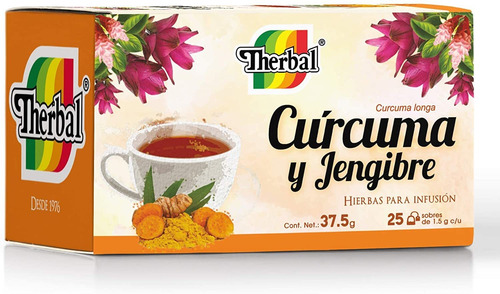 [THER22CUJE25F] Therbal Te Curcuma Y Jengibre 25sobres