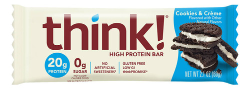 [THBPROTCOCR60] Think Protein bar cookie & cream 60g