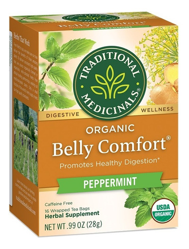 [TRAME-22-BECO-16S] Traditional Medicinals Belly Comfort Peppermint 16bags
