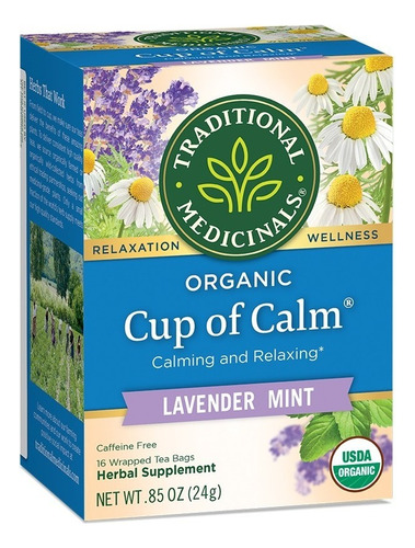 [TRAME-22-COC-16S] Traditional Medicinals Cup Of Calm Lavender Mint 16bags