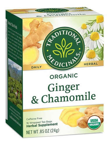 [TRAME-22-MJE-16S] Traditional Medicinals Ginger Chamomile 16bags