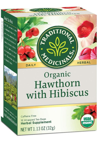 [TRMEHAHI16] Traditional Medicinals Hawthorn Hibiscus 16bags