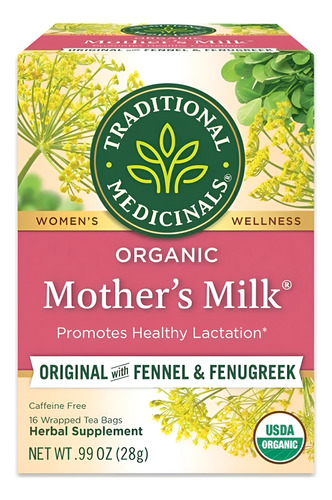 [TRAME-22-MMIL-16S] Traditional Medicinals Mothers Milk Original w Fennel & Fenugreek 16bags