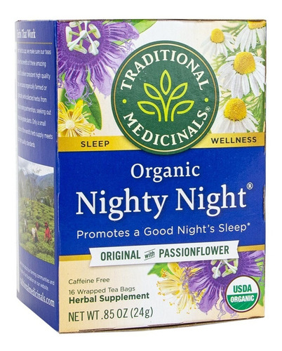 [TRAME-22-NN-16S] Traditional Medicinals Nighty Night Original w Passionflower 16bags