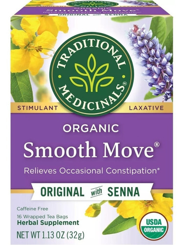 [TRAME-22-SM-16S] Traditional Medicinals Smooth Move Original w Senna 16bags