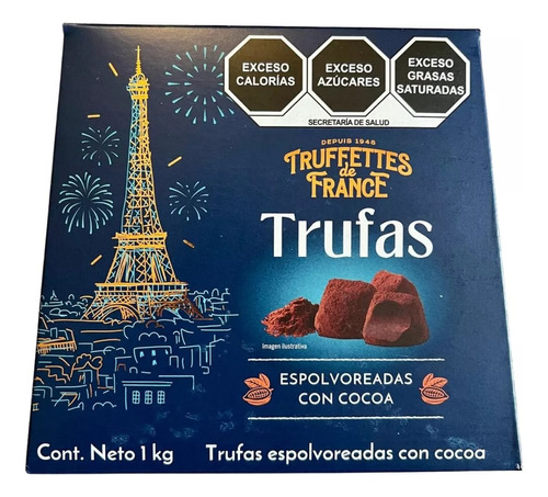 [TFRA-06-TRUFA-1000] Trufas Estilo Francés Espolvoreadas Con Cocoa 1kg