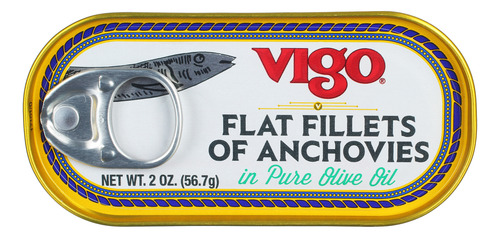 [VIGFFANCH56] Vigo Flat Fillets of Anchovies 56.7g