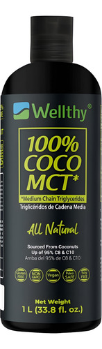 [WEL-01-MCTO-1000-F] Wellthy Aceite 100% Coco MCT 1l