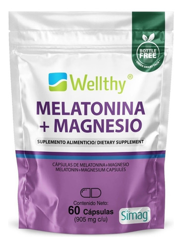 [WLLMNAMGM60] Wellthy Melatonina + Magnesio 60caps