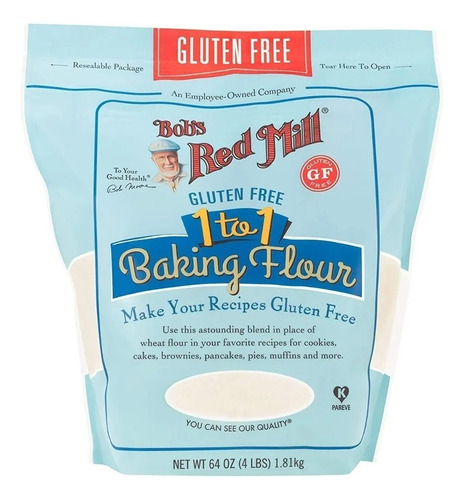[BRM1TO1181] Bobs Red Mill 1 to 1 Baking flour 1.81kg