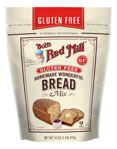 [BRM-12-GFHWBM-454] Bobs Red Mill Bread Mix Sin Gluten 454g