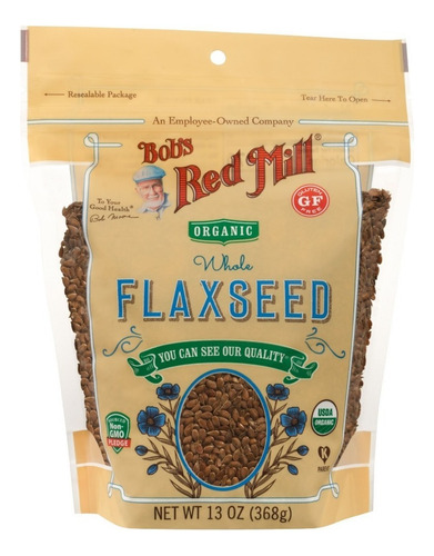 [BRM-12-OWF-368] Bobs Red Mill Organic Flaxseed 368g