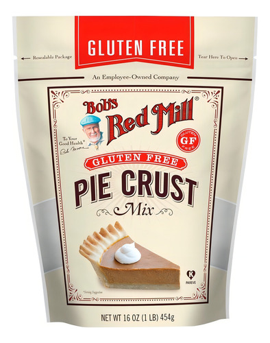 [BRM-12-PCM-454] Bobs Red Mill Pie Crust Mix Base Para Pay Sin Gluten 454g