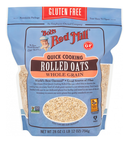 [BRMROQC794] Bobs Red Mill Quick cooking rolled oats 794g