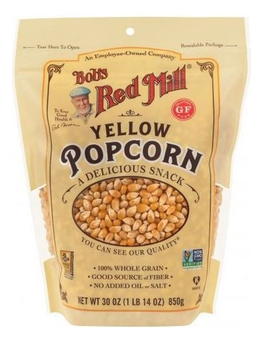 [BRM-11-YELPOP-850] Bobs Red Mill Yellow Popcorn 850g
