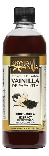 [CRYVLLA500] Crystal Extracto Natural De Vainilla De Papantla 500ml