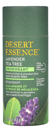 [DEESDEOTTL63] Desert Essence Deodorant Tea tree lavender 63g