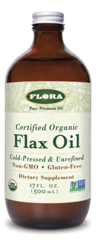 [FLOROFLO500] Flora organic flax oil 500ml