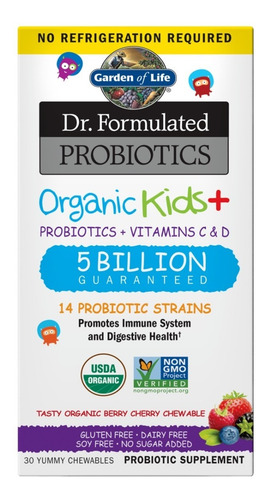 [GOL-21-POKBC-30G] Garden Of Life Probiotics Organic Kids Berry Cherry 30gummies