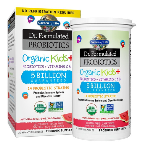 [GOL-21-POKS-30G] Garden Of Life Probiotics Organic Kids watermelon 30gummies