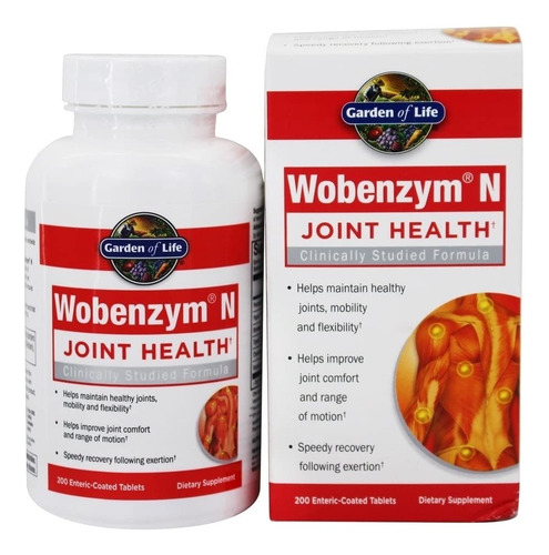 [GOLHWZY200] Garden of Life Wobenzym N Joint health 200tabs