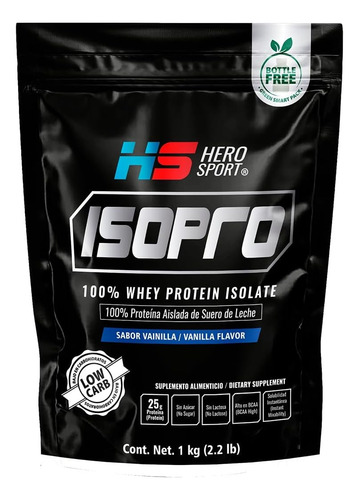 [HE-IWPV-1000F] Hero Sport Isopro Whey Protein vainilla 1kg