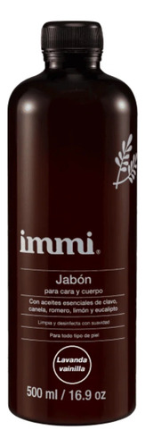 [IMJACACULAVA500] Immi Jabon para cara y cuerpo Lavanda Vainilla 500ml