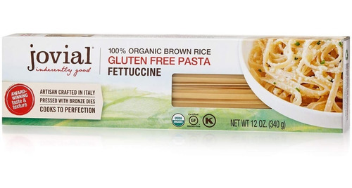 [JOV16FETT340] Jovial Organic Brown Rice Fettuccine 340g