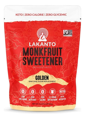 [LKTMSGS454] Lakanto Monkfruit Sweetener Golden 454g