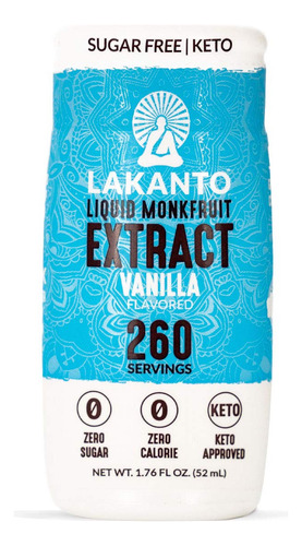 [LAKMONKFVAN52] Lakanto Monkfruit extract vanilla 52ml