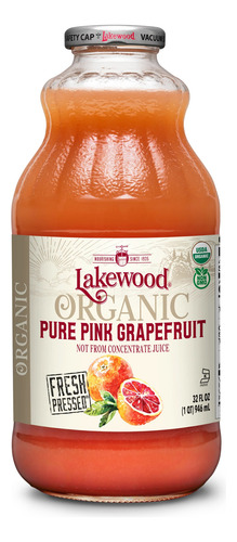 [LAKEWOPGRF946] Lakewood organic pink Grapefruit juice 946ml