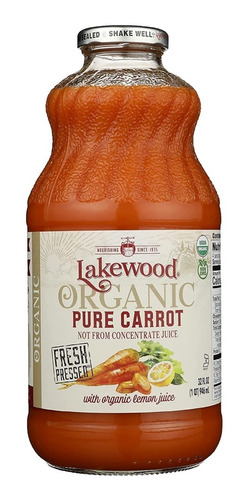[LKWCARJU946] Lakewood pure organic carrot juice 946ml