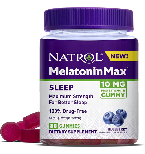 [NATMELMAX80] Natrol Melatonin Max 80gummies
