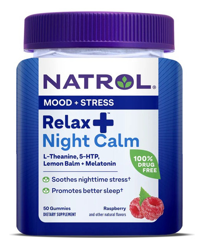 [NAT-21-RNCG-50] Natrol Relax Night Calm Berry 50gummies