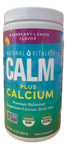 [NATVCACARL454] Natural Vitality Calm Calcium raspberry lemon 453g
