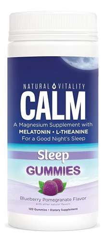 [NVIT-21-CGUM-120G] Natural Vitality Calm Gummies Sleep Blueberry Pomegranate 120gummies