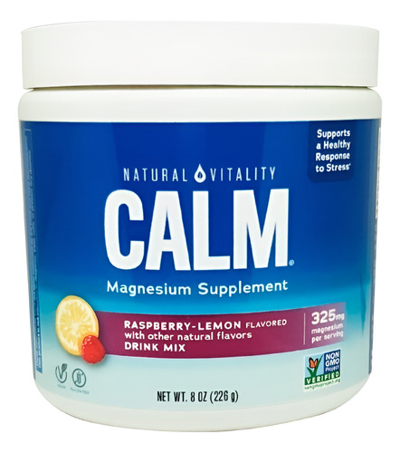 [NVIT-21-CFL-226] Natural Vitality Natural Calm raspberry lemon 226g