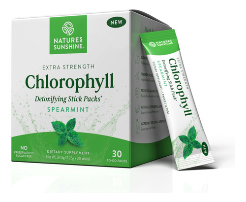 [NASUESCHLSPM30] Natures Sunshine Extra strength Chlorophyll spearmint 30p