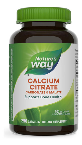 [NATWCALCIT250] Natures Way Calcium citrate 250caps