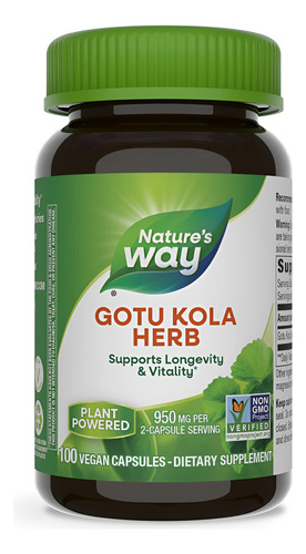 [NWAY21GOKOHE1] Natures Way Gotu Kola Herb 100caps