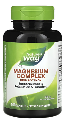 [NWAY21MAGCOM100] Natures Way Magnesium complex 100caps