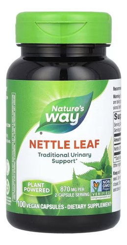 [NWAY21NETLE100] Natures Way Nettle Leaf 100caps