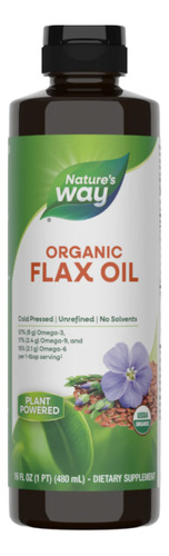 [NWYFXOL480] Natures Way Organic Flax Oil 480ml