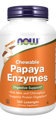 [NOWCHPENZ360] Now Chewable papaya enzymes 360tabs