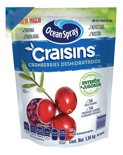 [SPR10ASEC1360F] Ocean Spray Craisins Arandanos Secos 1.36kg