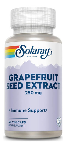 [SO21GRSEX250] Solaray Grapefruit Seed Extract 60caps