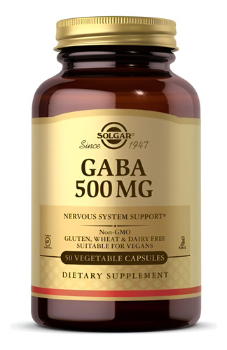 [SGAR-21-GABA-50] Solgar Gaba 500mg 50caps