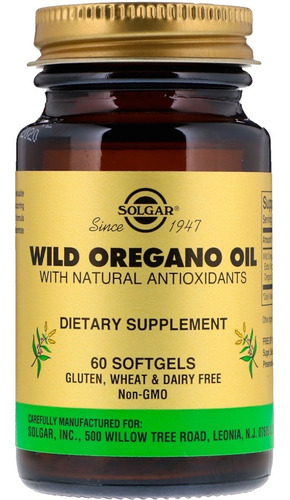 [SGAR-21-WOOI-60C] Solgar Wild Oregano Oil 60cap