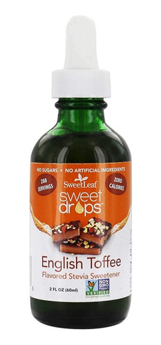 [SWLELSTTOF60] Sweet Leaf liquid stevia English toffee 60ml